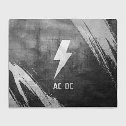 Плед флисовый AC DC - grey gradient, цвет: 3D-велсофт