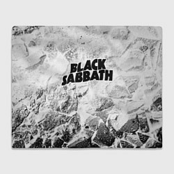 Плед Black Sabbath white graphite