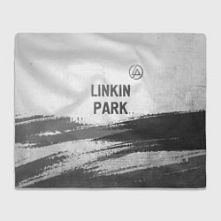 Плед флисовый Linkin Park - white gradient посередине, цвет: 3D-велсофт