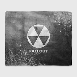 Плед флисовый Fallout - grey gradient, цвет: 3D-велсофт