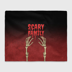 Плед флисовый Scary famyli, цвет: 3D-велсофт