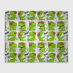 Плед флисовый Brothersaurus, цвет: 3D-велсофт