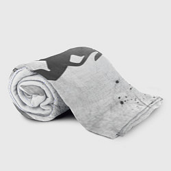 Плед флисовый Peugeot - white gradient, цвет: 3D-велсофт — фото 2