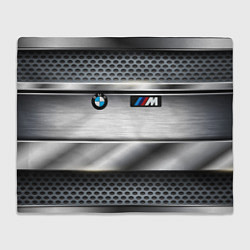 Плед флисовый BMW metal texture, цвет: 3D-велсофт