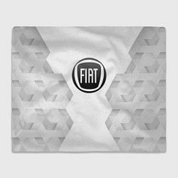 Плед флисовый Fiat white poly, цвет: 3D-велсофт