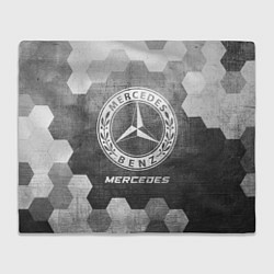 Плед флисовый Mercedes - grey gradient, цвет: 3D-велсофт