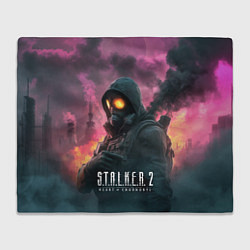 Плед флисовый Stalker 2 радиоактивный фон, цвет: 3D-велсофт