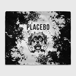 Плед флисовый Placebo - рок пес, цвет: 3D-велсофт