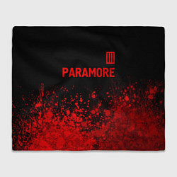 Плед флисовый Paramore - red gradient посередине, цвет: 3D-велсофт