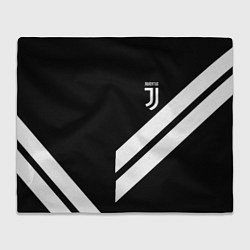 Плед флисовый Juventus line white, цвет: 3D-велсофт