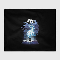 Плед флисовый Harry Potter patronus and dementors, цвет: 3D-велсофт