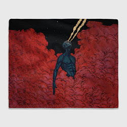 Плед флисовый Космический гигант демон, цвет: 3D-велсофт