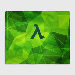 Плед флисовый Half-Life green poly, цвет: 3D-велсофт