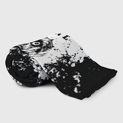 Плед флисовый The Cure - рок пес, цвет: 3D-велсофт — фото 2