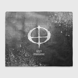 Плед флисовый Ozzy Osbourne - grey gradient, цвет: 3D-велсофт