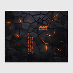 Плед флисовый KTM - плиты с эффектом свечения, цвет: 3D-велсофт