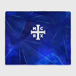 Плед флисовый My Chemical Romance blue poly, цвет: 3D-велсофт