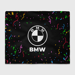 Плед флисовый BMW конфети, цвет: 3D-велсофт
