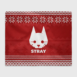 Плед флисовый Новогодний Stray, цвет: 3D-велсофт