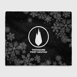 Плед флисовый Снежный Thousand Foot Krutch, цвет: 3D-велсофт