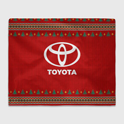 Плед флисовый Toyota new year, цвет: 3D-велсофт