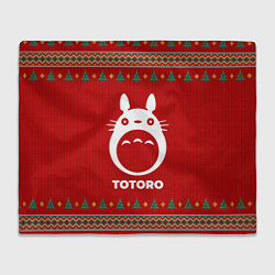 Плед флисовый Totoro new year, цвет: 3D-велсофт