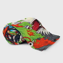 Плед флисовый Японские ужастики, цвет: 3D-велсофт — фото 2