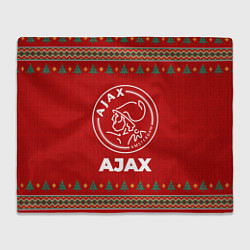 Плед флисовый Ajax new year, цвет: 3D-велсофт