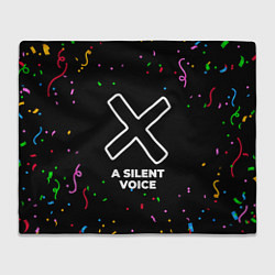 Плед флисовый A Silent Voice конфети, цвет: 3D-велсофт