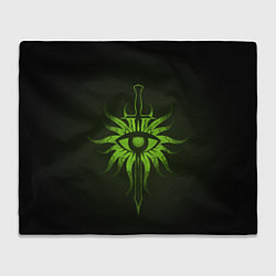 Плед флисовый Dragon Age Inquisition logo, цвет: 3D-велсофт