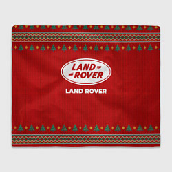 Плед флисовый Land Rover new year, цвет: 3D-велсофт