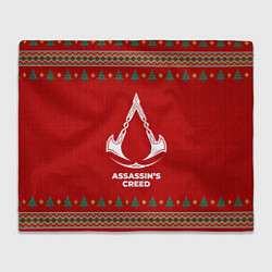 Плед флисовый Assassins Creed new year, цвет: 3D-велсофт