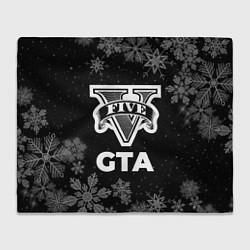 Плед флисовый Снежный GTA, цвет: 3D-велсофт