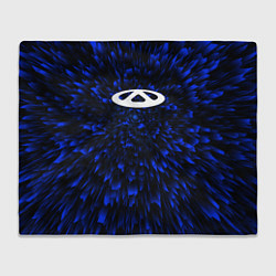 Плед флисовый Chery blue energy, цвет: 3D-велсофт