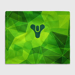 Плед флисовый Destiny green poly, цвет: 3D-велсофт