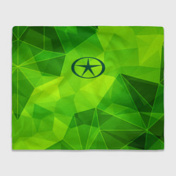 Плед флисовый JAC green poly, цвет: 3D-велсофт