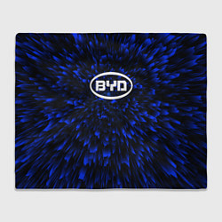 Плед флисовый BYD blue energy, цвет: 3D-велсофт