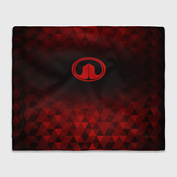 Плед флисовый Great Wall red poly, цвет: 3D-велсофт
