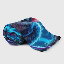 Плед флисовый Опоссум в синей туманности, цвет: 3D-велсофт — фото 2