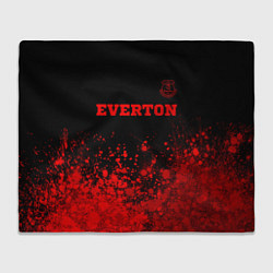 Плед флисовый Everton - red gradient посередине, цвет: 3D-велсофт