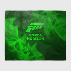 Плед флисовый Forza Horizon - green gradient, цвет: 3D-велсофт