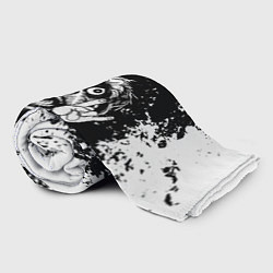 Плед флисовый Bon Jovi рок пес, цвет: 3D-велсофт — фото 2