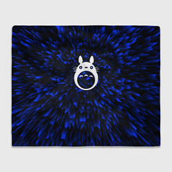 Плед флисовый Totoro blue energy, цвет: 3D-велсофт