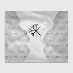 Плед флисовый Nightwish white poly, цвет: 3D-велсофт