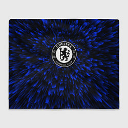 Плед флисовый Chelsea blue energy, цвет: 3D-велсофт