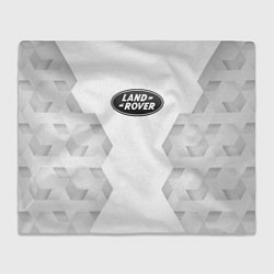 Плед флисовый Land Rover white poly, цвет: 3D-велсофт