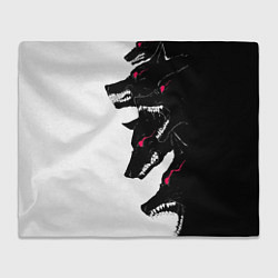 Плед флисовый Волки, цвет: 3D-велсофт