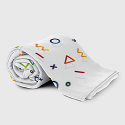 Плед флисовый Геометрический хаос, цвет: 3D-велсофт — фото 2