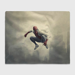 Плед флисовый Человек паук в прыжке, цвет: 3D-велсофт