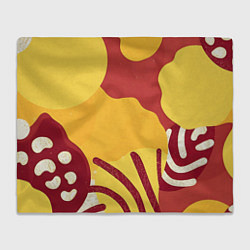 Плед флисовый Жаркий африканский паттерн, цвет: 3D-велсофт